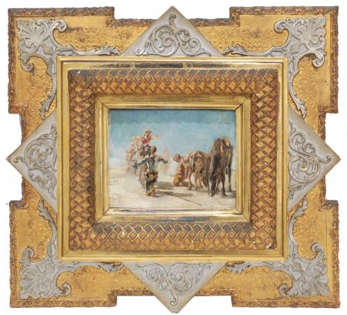 SPANISH SCHOOL, C19th  "SCENE FROM DON QUIJOTE"