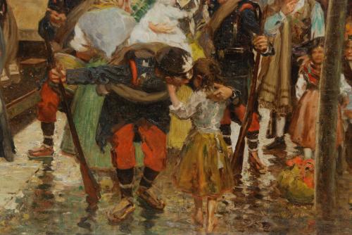 ALBERTO PLÁ RUBIO (1867-1937). "¡A LA GUERRA!" (Valencia, 1