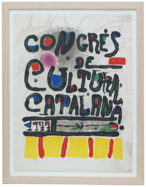 JOAN MIRÓ (1893-1983). "CATALAN CULTURE CONFERENCE".