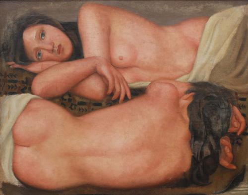 JOSÉ MARÍA DE TOGORES (1893-1970). "MUJERES TUMBADAS", 1924