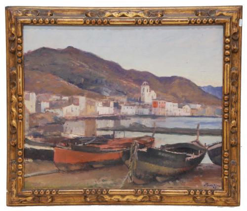 RAFAEL MARTINEZ PADILLA (1878-1961). "LA SELVA PORT", 1923