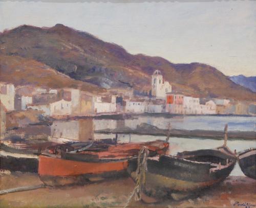 RAFAEL MARTINEZ PADILLA (1878-1961). "LA SELVA PORT", 1923
