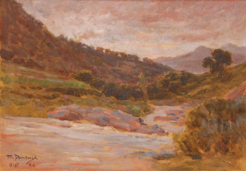 MELCHOR DOMENGE (1871-1939). "OLOT", 1910.