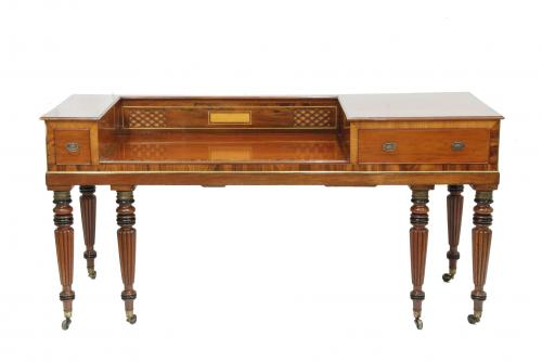 TABLE PIANO CONVERTED TO WRITING DESK, C 20th.