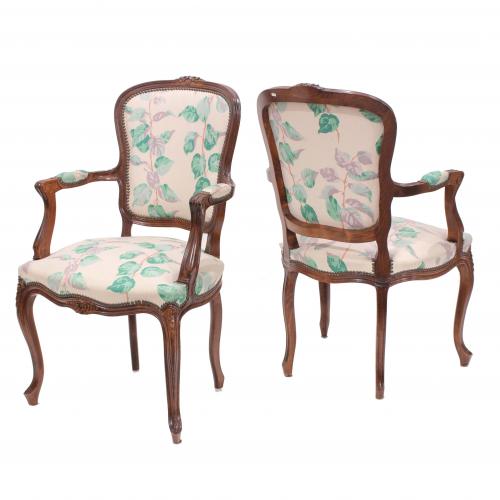 PAIR OF MODERNISTA STYLE CHAIRS, C20th.