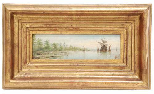 AUGUSTÍN FÉLIX FORTIN (1763-1832) "PAIR OF NAVAL SEASCAPES"