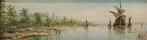 AUGUSTÍN FÉLIX FORTIN (1763-1832) "PAIR OF NAVAL SEASCAPES"