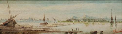 AUGUSTÍN FÉLIX FORTIN (1763-1832) "PAIR OF NAVAL SEASCAPES"