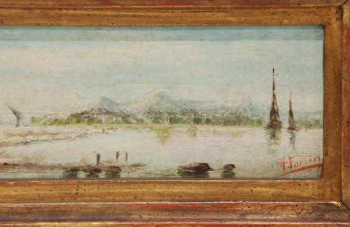 AUGUSTÍN FÉLIX FORTIN (1763-1832) "PAIR OF NAVAL SEASCAPES"