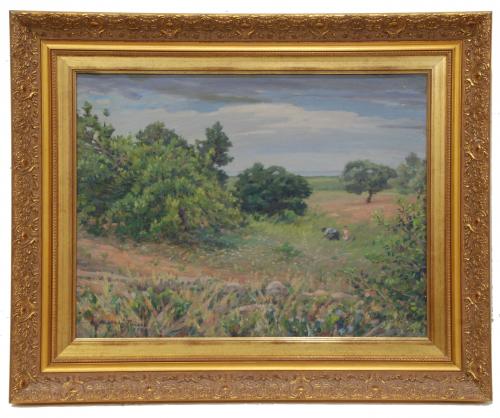 ANTONI OLLÉ PINEL (1897-1981). "CAROB TREES", SAINT SAVIOUR. 1944.