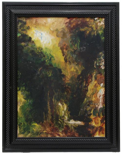 RAMIRO FERNANDEZ SAUS (1961). "ABSTRACT LANDSCAPE", 1987.