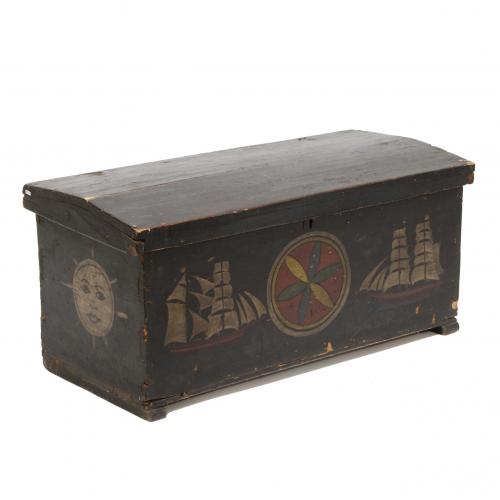 MARINE CHEST, END C18th- EARLY C19th.