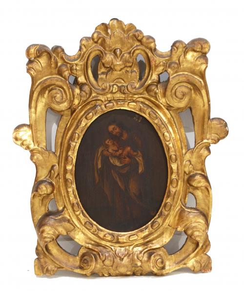 SPANISH SCHOOL, C19th SAINT JOSEPH AND THE CHILD",  "FRANCI