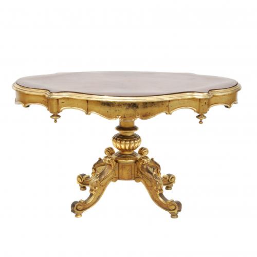 SPANISH CENTRE TABLE, MID C20th.
