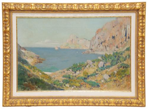LORENZO CERDÀ BISBAL (1862-1956). "MAJORCAN SEASCAPE".