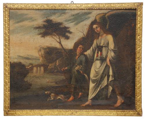 SPANISH SCHOOL, C18th. "ARCHANGEL GABRIEL".