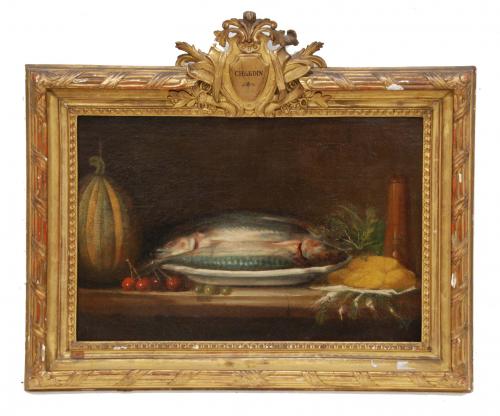 FRENCH SCHOOL, C19th "PAIR OF STILL LIFES"