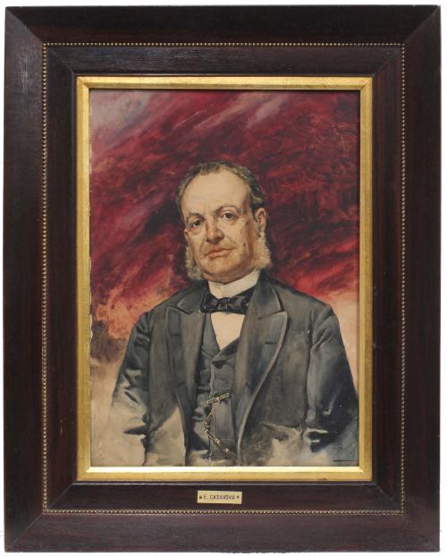 ENRIQUE CASANOVA (1850-1913) "MALE PORTRAIT".