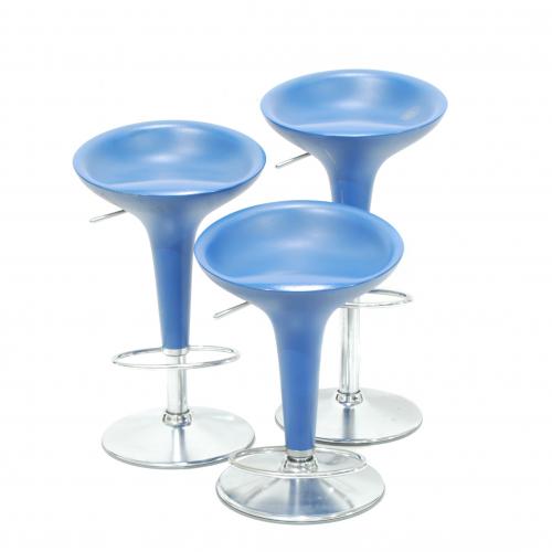 STEFANO GIOVANNONI (1954) FOR MAGIS. THREE ITALIAN "BOMBO" STOOLS
