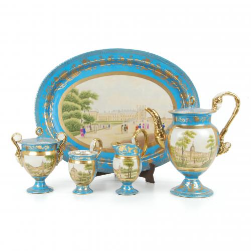 FRENCH COFFEE SET, SECOND QUARTER C20th
