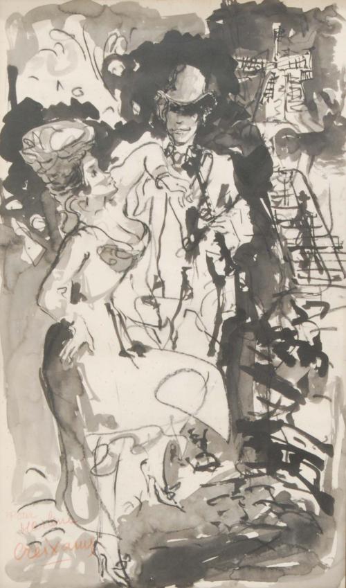PERE CREIXAMS PICO (1893-1965). "PARISIAN COUPLE"