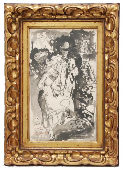 PERE CREIXAMS PICO (1893-1965). "PARISIAN COUPLE"