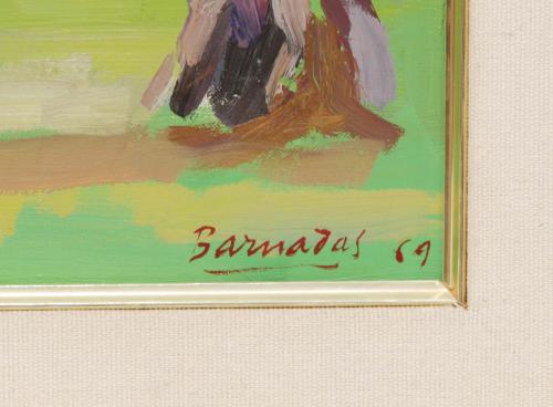 RAMON BARNADAS (1909/15-1981). "RURAL LANDSCAPE", 1969.
