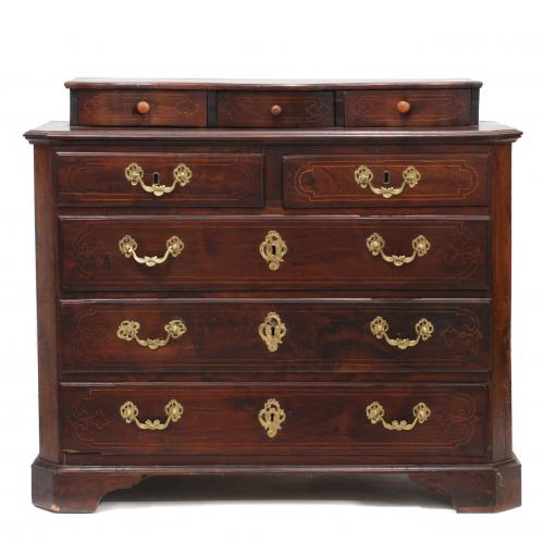 CATALAN "CASTELLET" CHEST OF DRAWERS, C18th.
