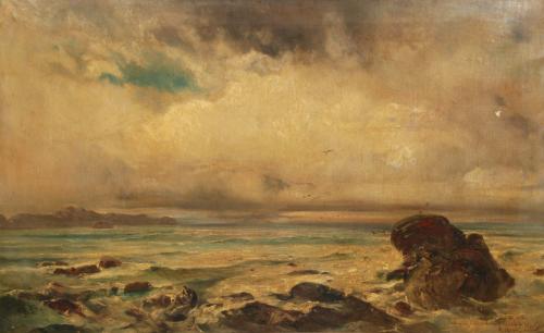 RAMÓN MARTÍ ALSINA (1826-1894). "SEASCAPE" 1880.