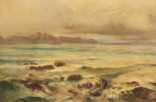 RAMÓN MARTÍ ALSINA (1826-1894). "SEASCAPE" 1880.