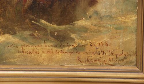RAMÓN MARTÍ ALSINA (1826-1894). "SEASCAPE" 1880.