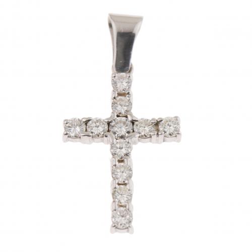 DIAMOND CROSS PENDANT.