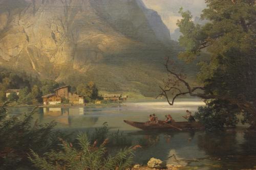 AUGUST WILHELM LEU (1819-1897). "THE WALENSEE", 1860.