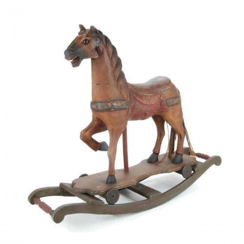 ROCKING HORSE, MID 20TH CENTURY.