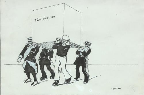 RICARD OPISSO (1880-1966). "SATYRICAL SKETCH