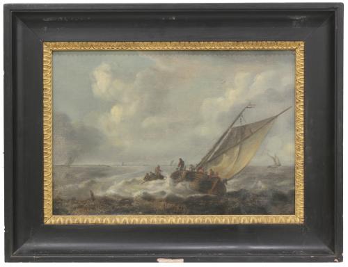 ESCUELA FRANCESA, SIGLO XIX. "STORM SWELL"