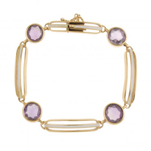 1920s AMETHYST WRISTWATCH