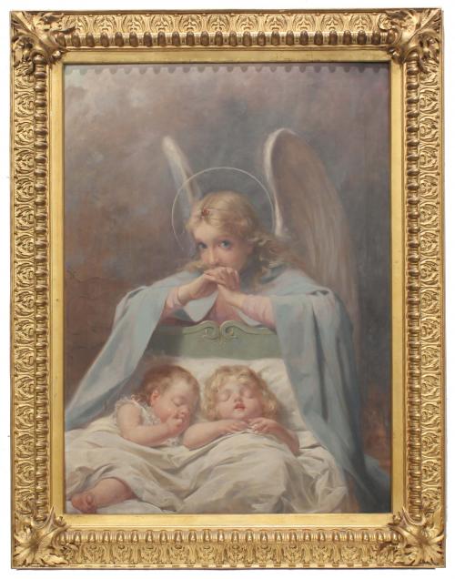 ANTONIO GELABERT ALART (?-1930). "THE GUADRIAN ANGEL".