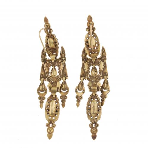 CATALAN EARRINGS, C19th