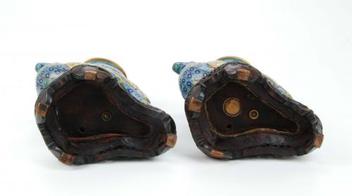 PAIR OF JAPANESE URNS, CIRCA 1920