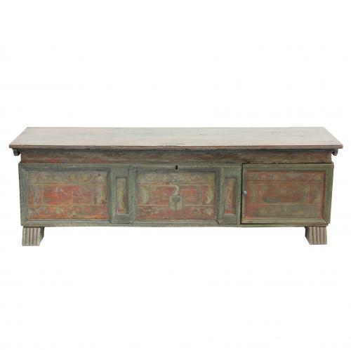 RENAISSANCE STYLE CHEST. C19th. WITH LATER CHANGES.