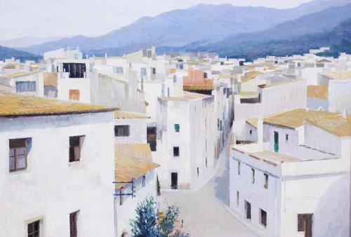 JOSEP M. VAYREDA CANADELL (1932-2001). "CASAS BLANCAS".