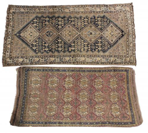 TWO PERSIAN CARPETS. MID C20th.