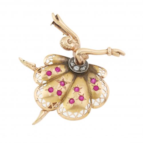 BROCHE ARMENIO DE MONA BAILARINA.