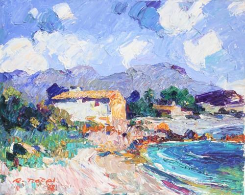 RAMON NADAL (1913-1999). "COUNTRY HOUSE ON THE COAST OF MAJORCA", 1978