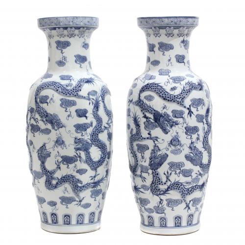PAIR OF CHINESE CASES, FIRST THIRD C20th. 