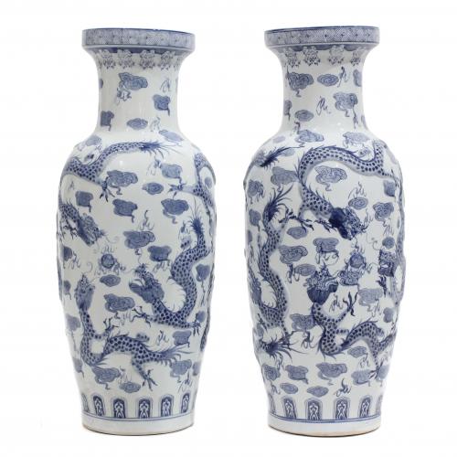 PAIR OF CHINESE CASES, FIRST THIRD C20th. 