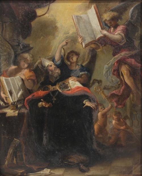 ATRIBUIDO A ANDRÉS DE LA CALLEJA (1705-1785). "VISIÓN DE SA