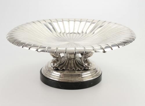 LARGE SPANISH SILVER CENTREPIECE, MID C.20th.