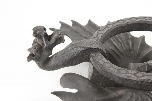 MODERNISTA DRAGON DOOR KNOCKER, EARLY C20th.